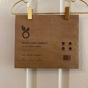 Spice Jar Labels